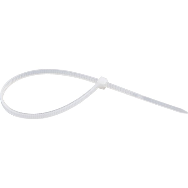 Abraçadeira de nylon, branca, 200 mm x 2,5 mm, com 100 peças