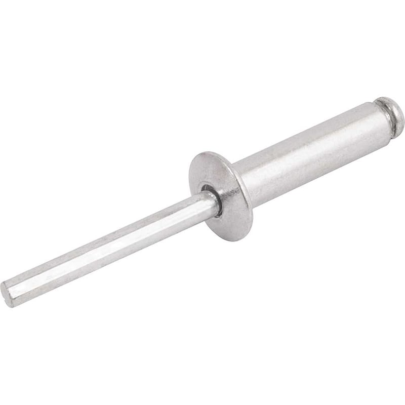 Rebite de repuxo 6,2 mm x 16,0 mm, pacote com 25 peças