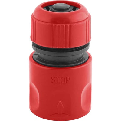 Engate rápido para mangueira 1/2", com bloqueador de fluxo