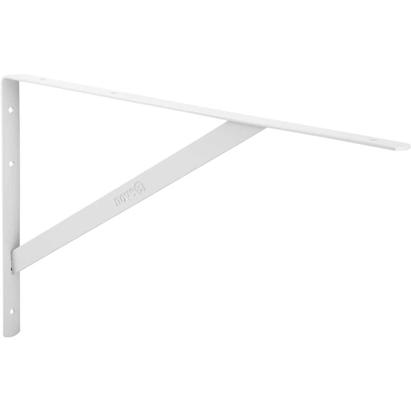 Cantoneira tipo mão francesa, cor branca, 40 cm