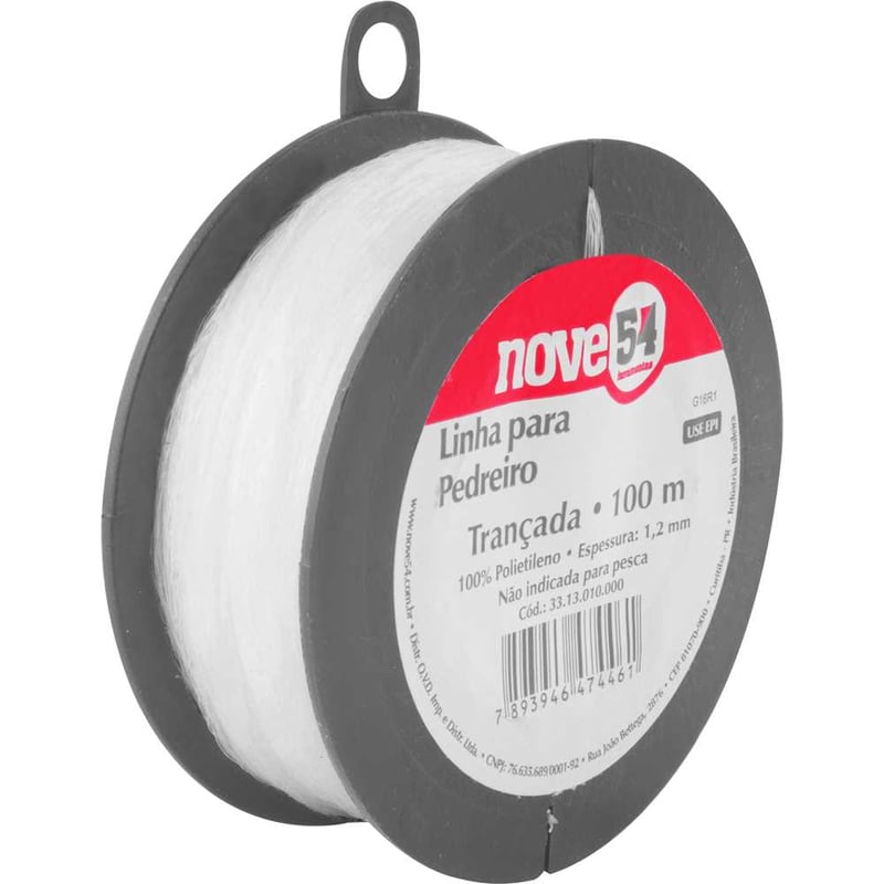 Linha para pedreiro, trançada, com 100 m