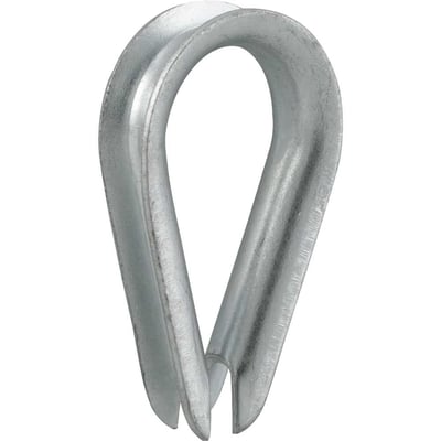 Anilha/sapatilho para cabo de aço, 6,35 mm - 1/4"